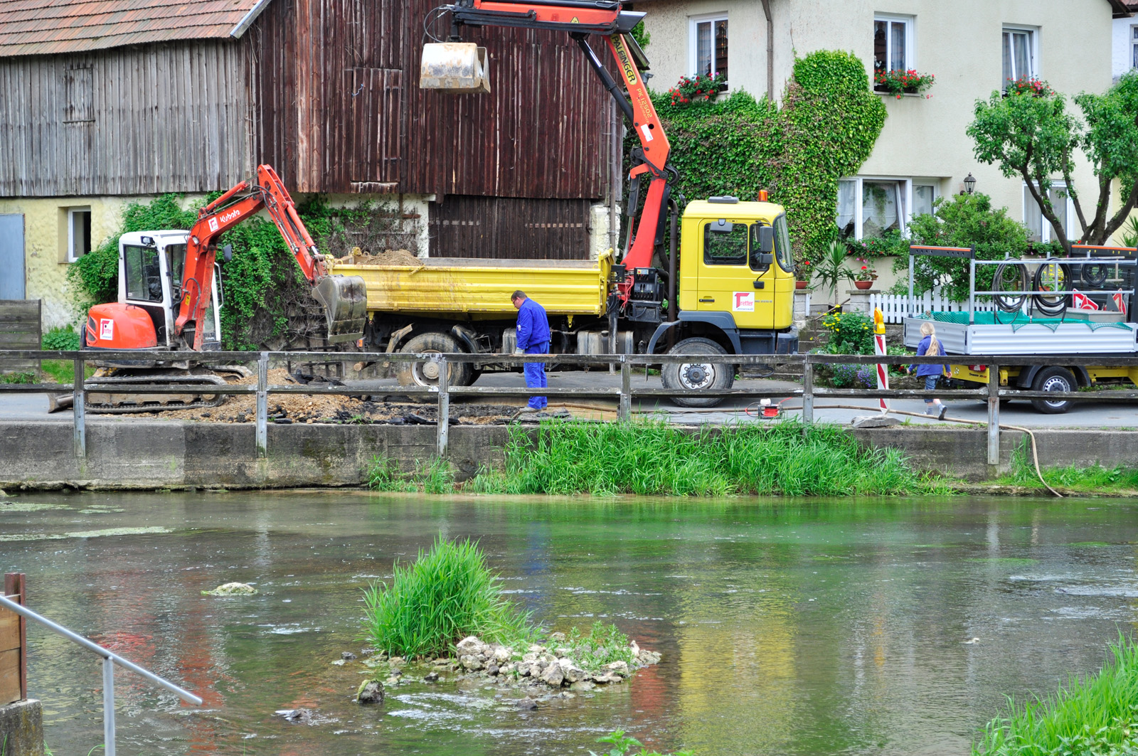 Der defekte Schieber am Brunnenweg
