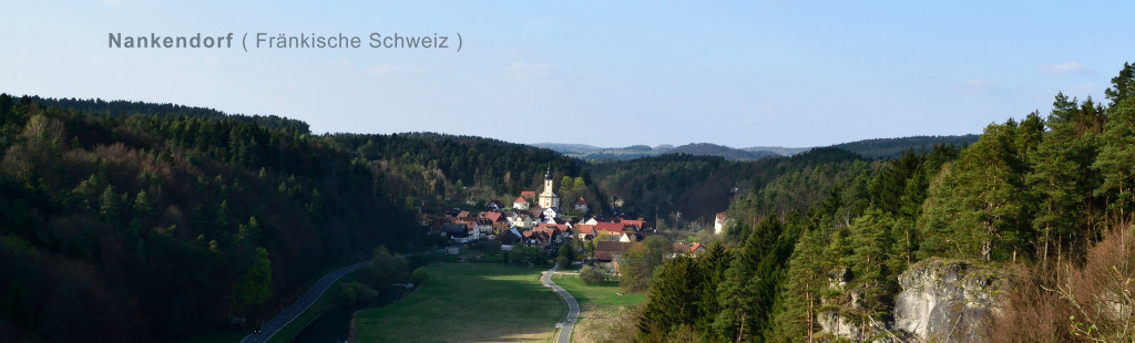 Panorama-Ansicht auf Nankendorf im April 2014